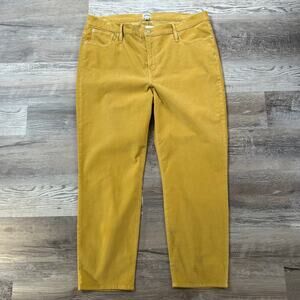 NWT J.Crew Vintage Slim Straight Corduroy Pants Mustard Yellow 35
